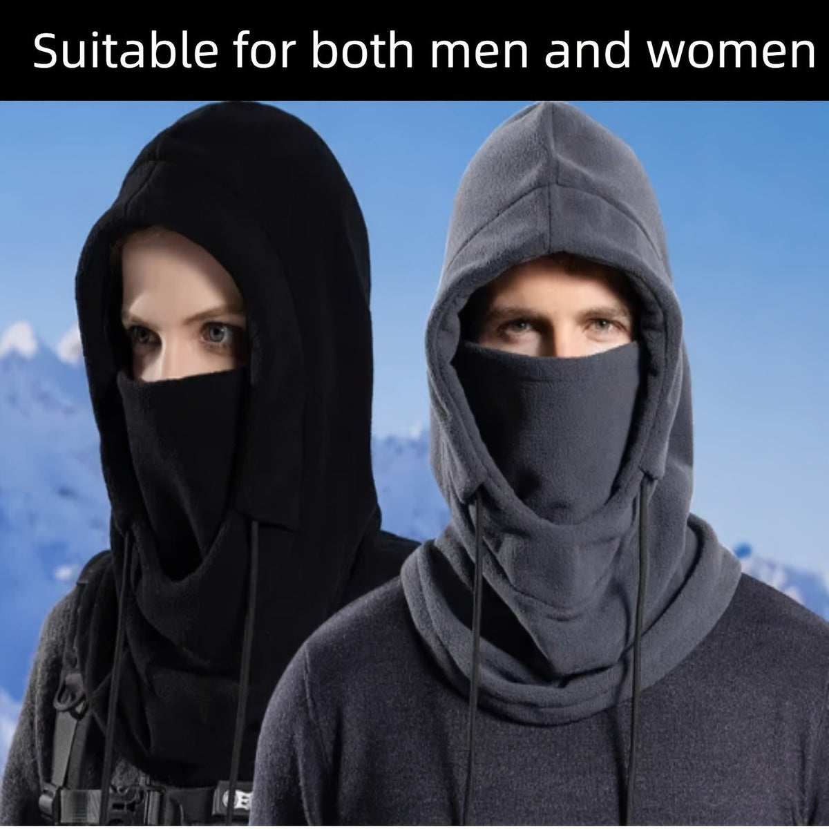Thermal Knit Beanie for Men – Fleece Lined Skull Cap, Stretchable Soft Winter Hat for Cold Weather, 2-Pack