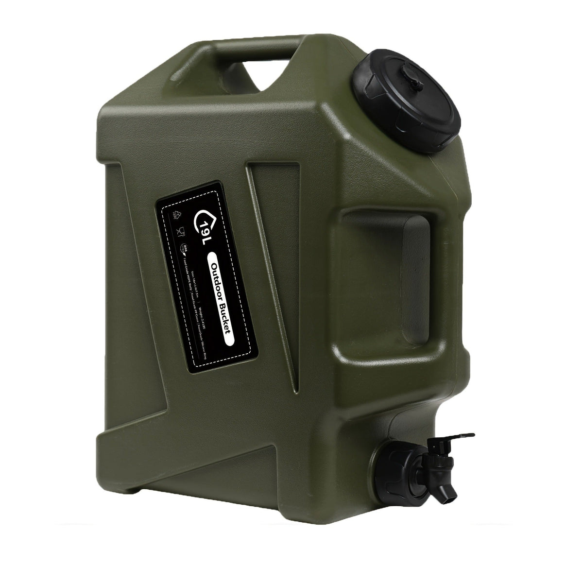 Water Storage Container with Spigot 2 Handles BPA Free PVC Collapsible Water Jug for Camping Outdoor RV Hiking Emergency Survival Portable Water Tank 3.2Gal 5Gal 2.6Gal Multi-Color Options