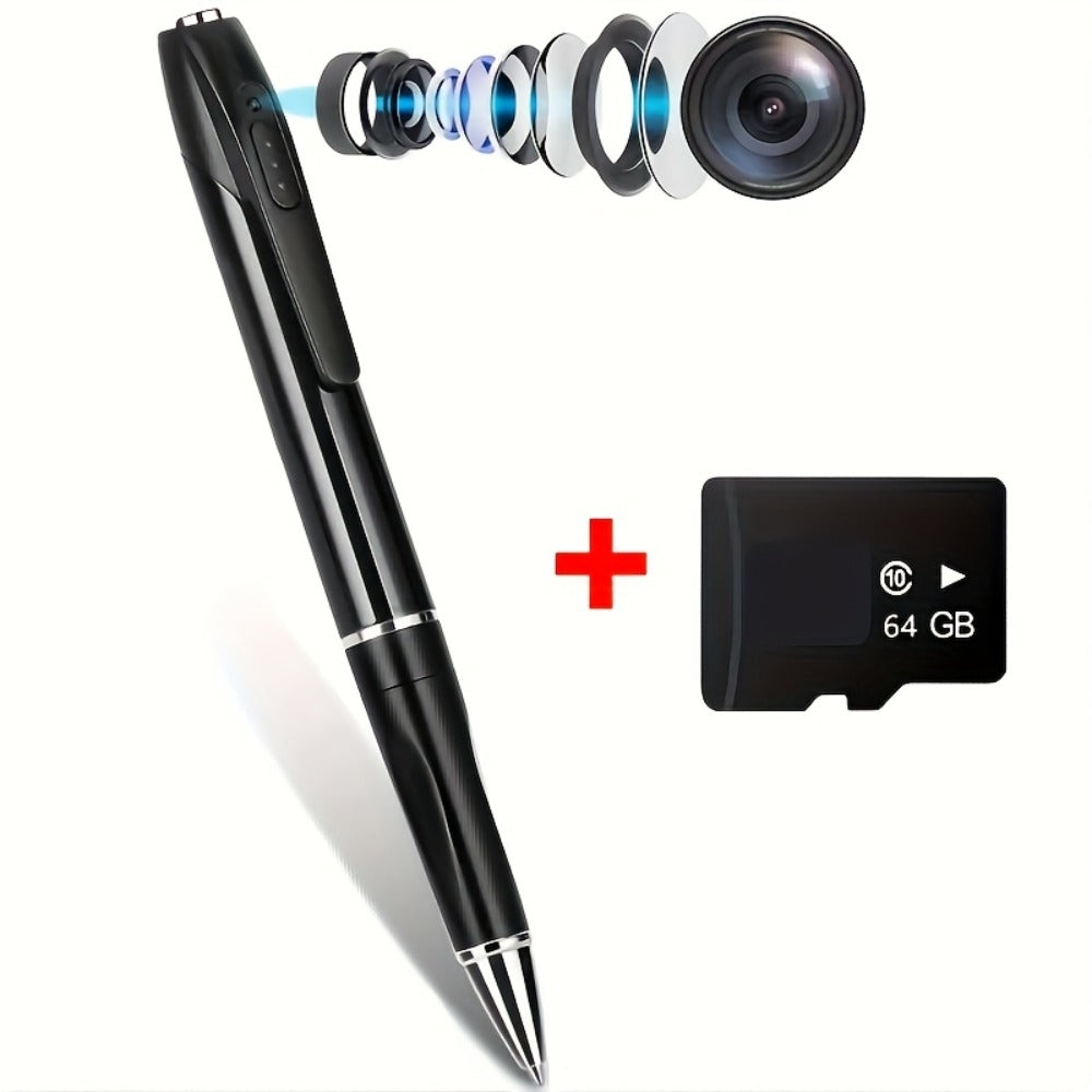 32GB Voice Activated Recorder with MP3 Player & 1080P Body Camera - Digital Recording Pen, Mini Belt Clip Design, Indoor Outdoor Surveillance, Conference Business Lecture Classroom