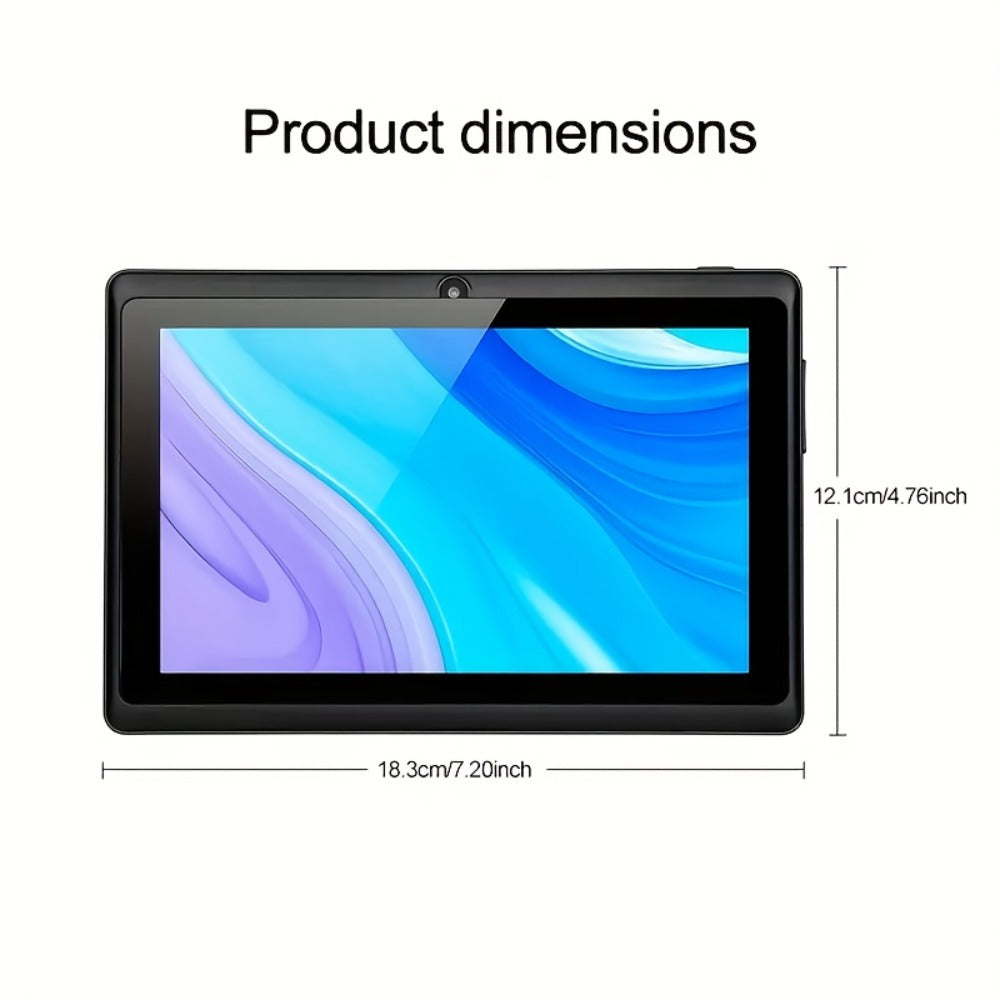 Android 13 Tablet 7 Inch with Protective Case – 4GB RAM, 32GB ROM, 1TB Expandable Storage, 3500mAh Battery, HD IPS Screen, Dual Camera, WiFi, USB-C, Classic Style Portable Tablet for Kids & Adults
