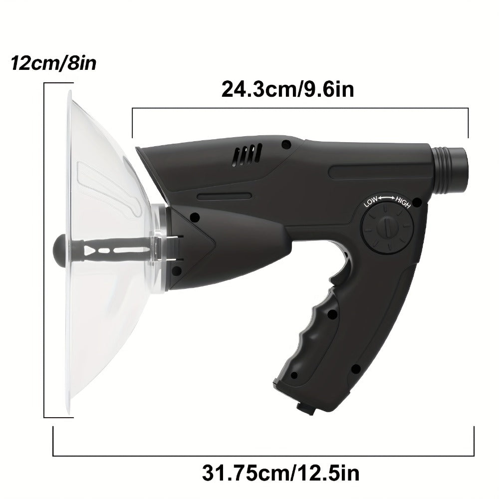 Bionic Ear Monocular Bird Listening Device 8x Magnification, ProSound Digital Sound Amplifier, Long Range 1200M, Noise Cancellation, for Bird Watching Hunting Nature Observation, Halloween Christmas Gift