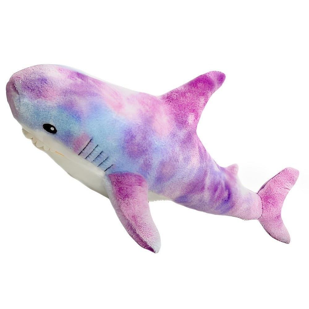 Shark Plush Throw Pillow in Mixed Colors for Ocean-Themed Decor