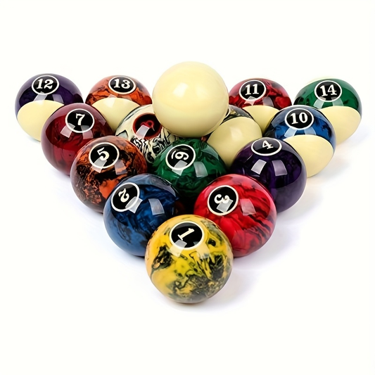 Billiard Accessories Set, 20 Pieces with 16 Pool Balls, 2 Cue Sticks and 2 Ball Racks