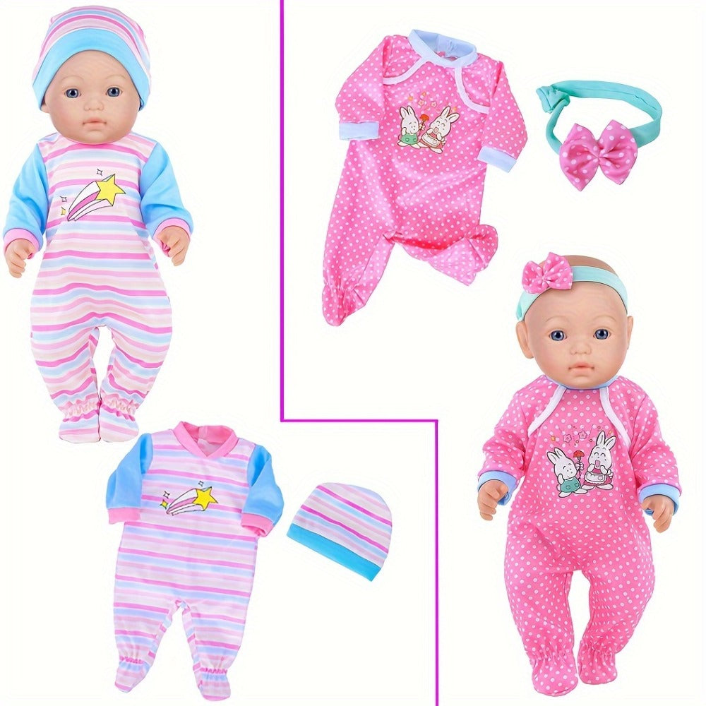 10-Outfit Doll Clothes Set for 14-16 Inch and 43 cm Baby Dolls