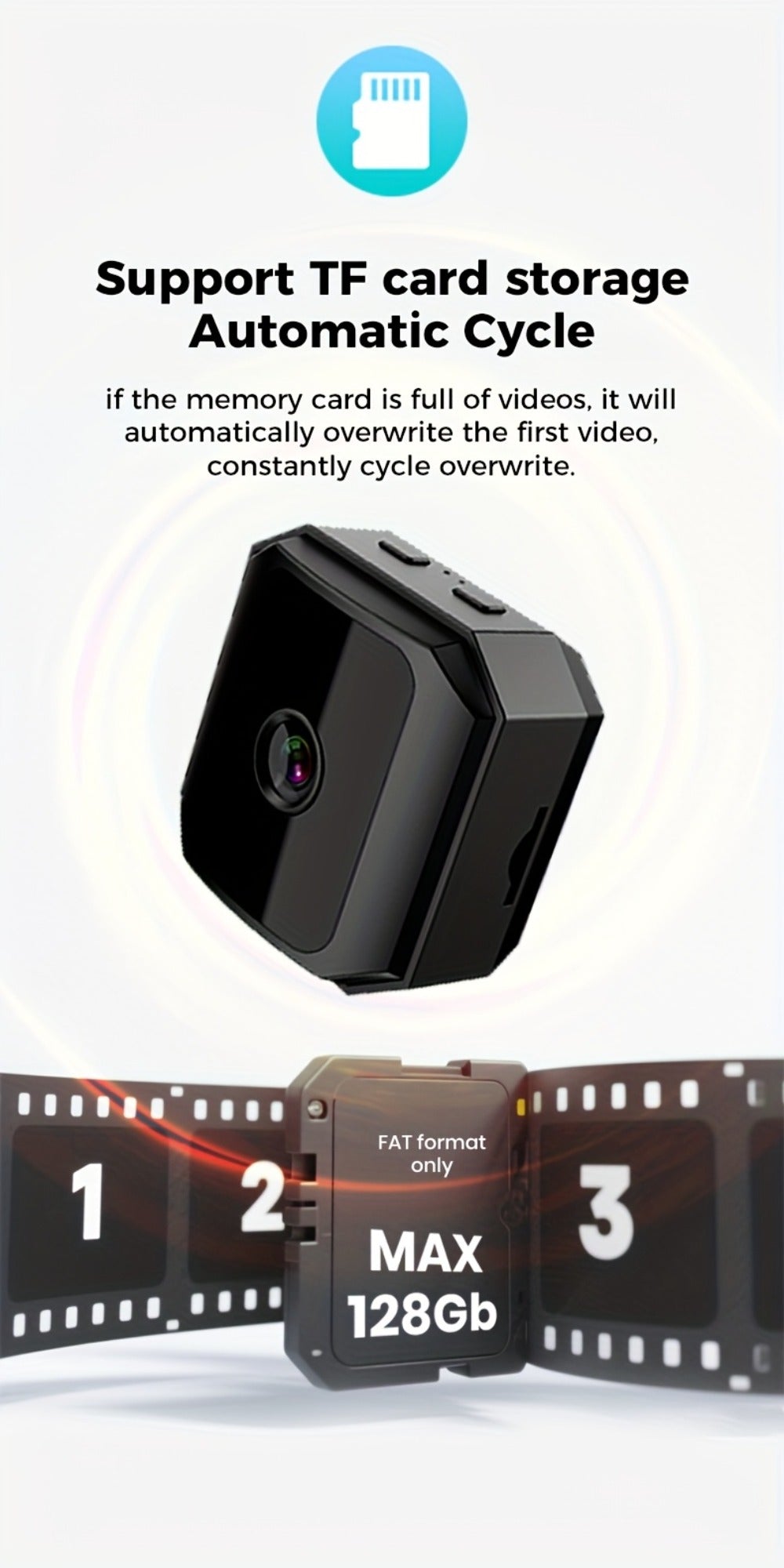 Wireless Security Camera Rechargeable Battery, No WiFi No Internet AP Hotspot, IR Night Vision, Two-Way Audio, Motion Detection Alerts, Indoor Outdoor Portable Surveillance – Home Pet Baby Monitor