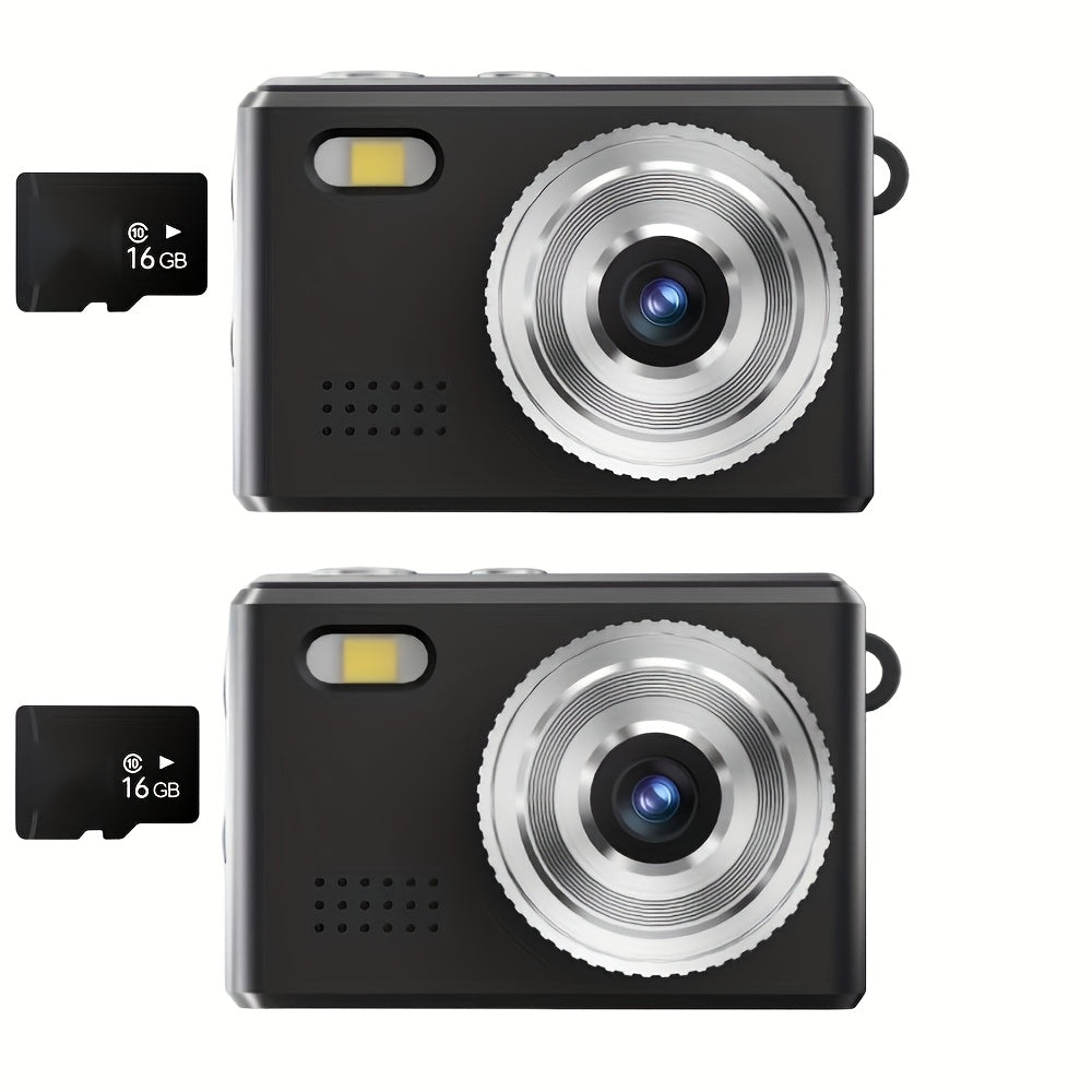 Keychain Mini Digital Camera 16X Zoom Autofocus & Shock-Proof | 2.8-Inch Screen Point-and-Shoot Cam for Travel & Vlog – Ideal Birthday Gift for Adults, Friends & Beginners