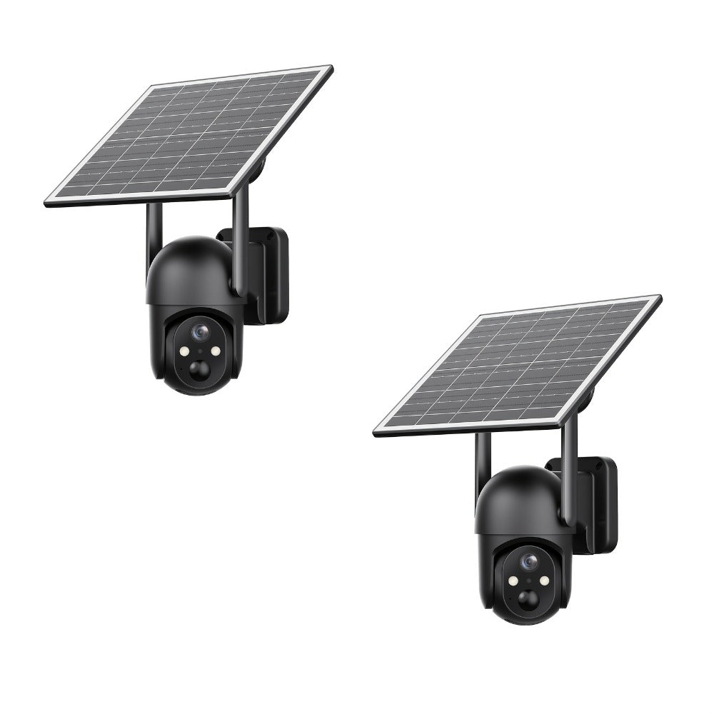 4G LTE Solar Trail Camera No WiFi Needed, Outdoor Security Camera 4K Night Vision, 360° Pan Tilt Live View, Two-Way Audio, Waterproof – Hunting Farm Ranch Wildlife Monitoring