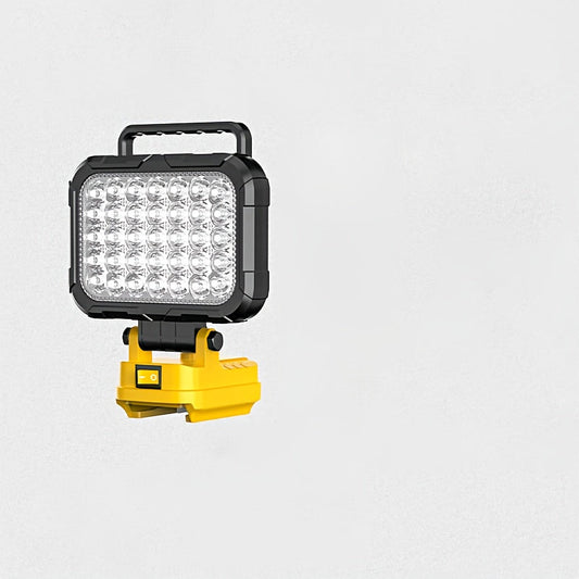 Cordless LED Work Light, Tool-Battery-Powered Flood Light for Workshops