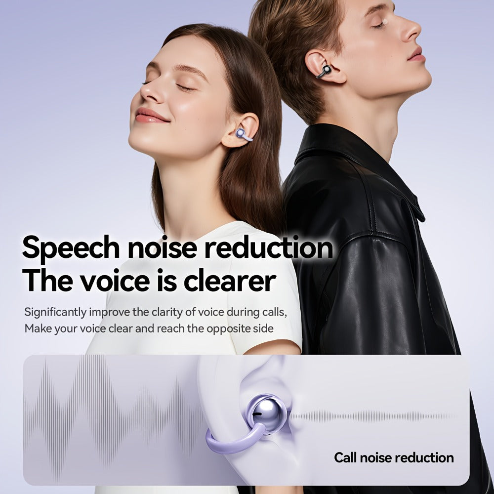 Butterfly Earring Wireless Earphones Open-Ear AI Translation HD Calls Touch Control Charging Case Non-In-Ear Jewelry Design Gaming Couple Headphones for iPhone Android Christmas Birthday Gift