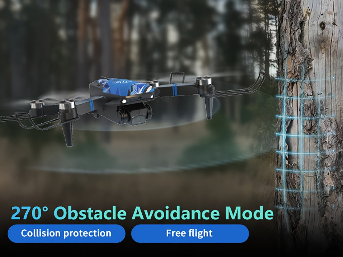 270° Obstacle Avoidance Drone with 2.8" LCD Screen Remote – Dual Cameras Brushless Motor Altitude Hold 3D Flips Headless Mode Foldable RC Quadcopter Beginner Adult Indoor Outdoor Gift for Kids Teens