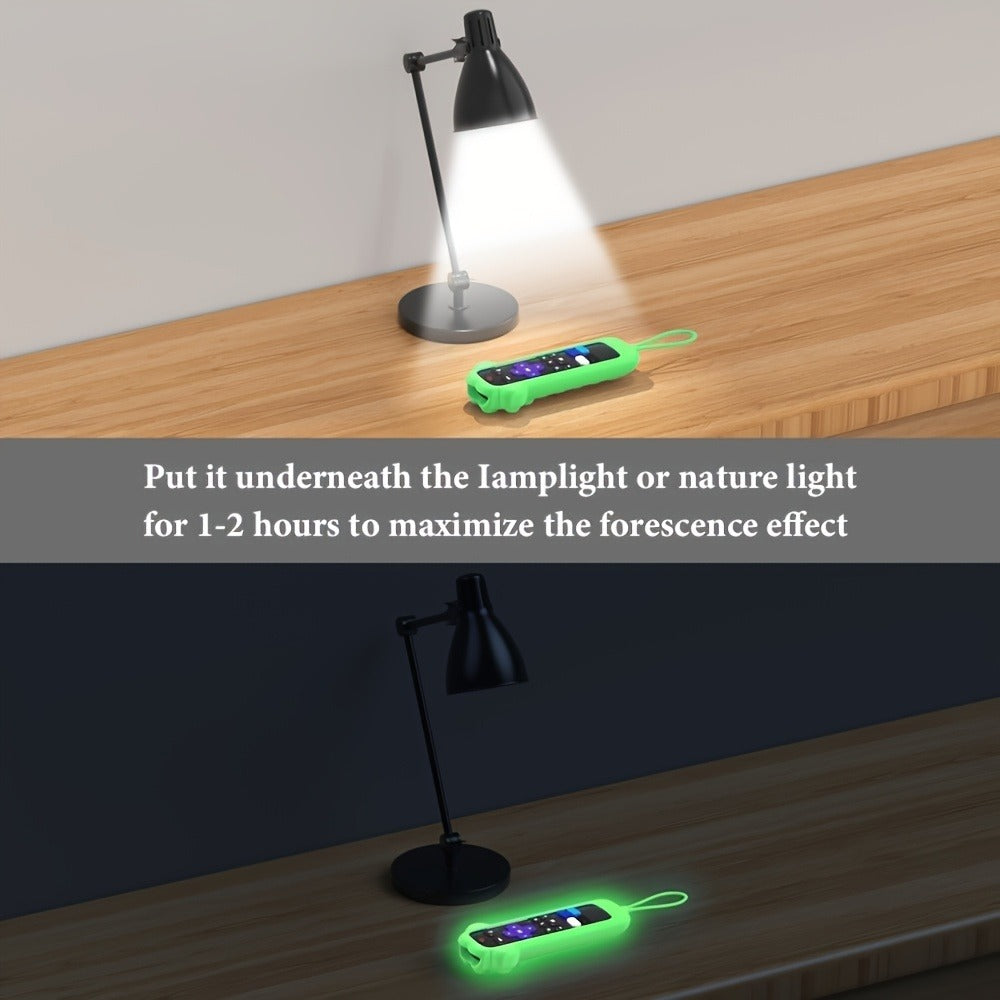 Dog Paw Silicone Remote Control Case Glow in the Dark – Cute Luminous Green Protective Cover for TCL Hisense Roku Remote, Anti-Slip Anti-Drop Soft Sleeve, Fun TV Accessory Gift for Pet Lovers Kids