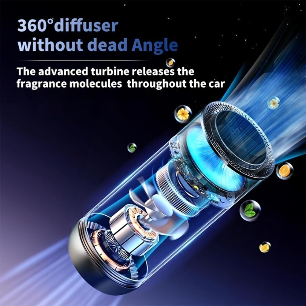 Rechargeable Cordless Car Diffuser with Starry Sky Roof Projection – Ultrasonic Aromatherapy Car Air Freshener, Battery & USB Powered, Fits All Cars, Refill Liquid Available | Auto Interior Gift