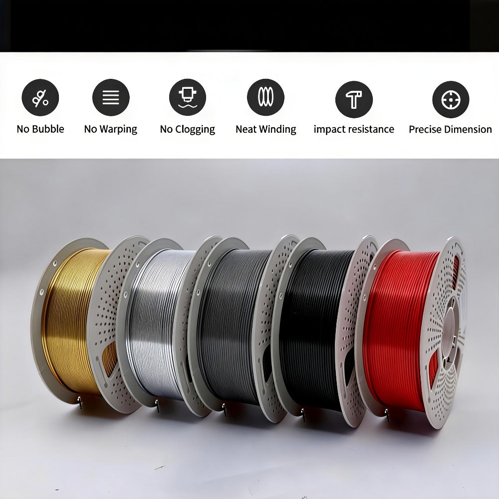 PETG Filament 1.75mm 1kg Vacuum Packed – High Toughness Smooth Printing 3D Printer Filament 2.2lb ±0.03mm | Waterproof Heat-Resistant PETG Spool for Hobbyists Beginners FDM Printers
