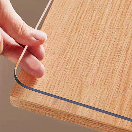Clear PVC Table Protector, 1.5 mm Thick, in Square and Rectangular Sizes