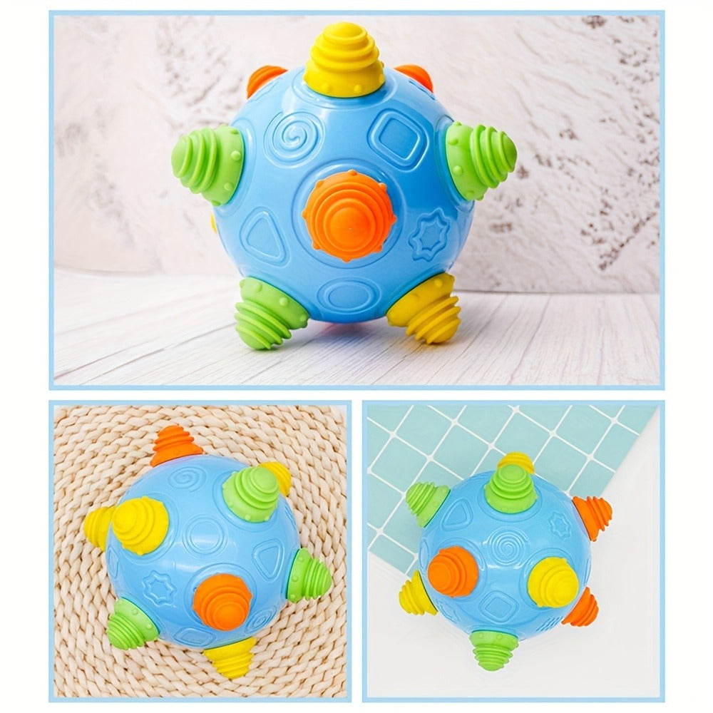 Bouncing Music Dancing Ball Baby Toy – BPA-Free Interactive Electric Rolling Sensory Ball with Lights, Sounds & Melodies, Crawling & Jumping Developmental Toy for Boys & Girls, Easter Baby Gift