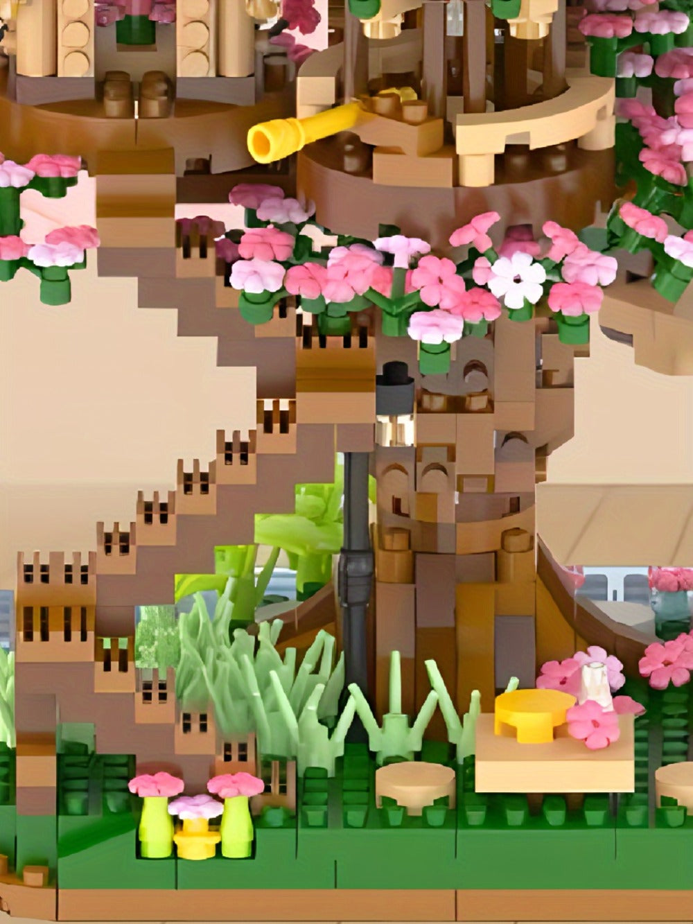 Sakura Cherry Blossom Tree House Mini Building Block Set