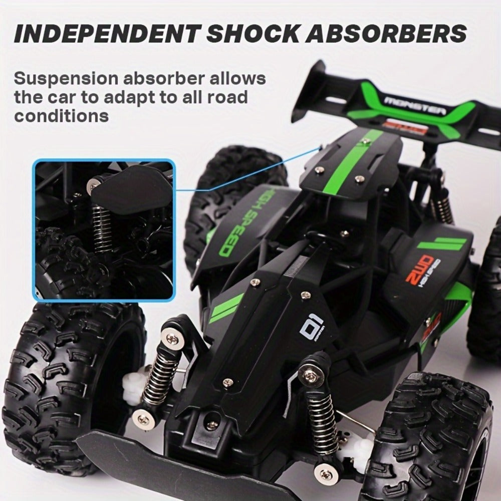 RC SUV Car 1:18 Scale 2.4GHz Remote Control Off-Road Vehicle, 15 KM/H, USB Rechargeable