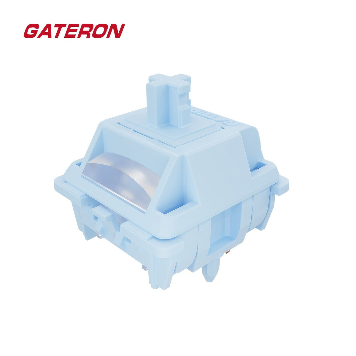 GATERON Sea Salt Smoothie Linear Keyboard Switches 45gf Full POM Pre-Lubed 5-Pin MX Compatible for Custom Mechanical Keyboard Build – Smooth Quiet Linear Switch Pack