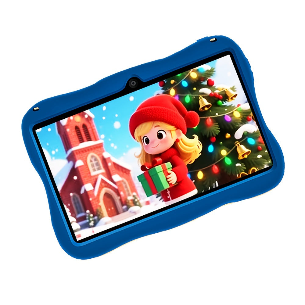 Kids Tablet 7 Inch Android 14, 5GB RAM 32GB Storage, Protective Case Included, Google Kids Space, Parental Controls, WiFi Bluetooth YouTube, 2026 Upgraded Educational Gift for Toddlers Boys Girls Ages 3-12, Pink & Blue