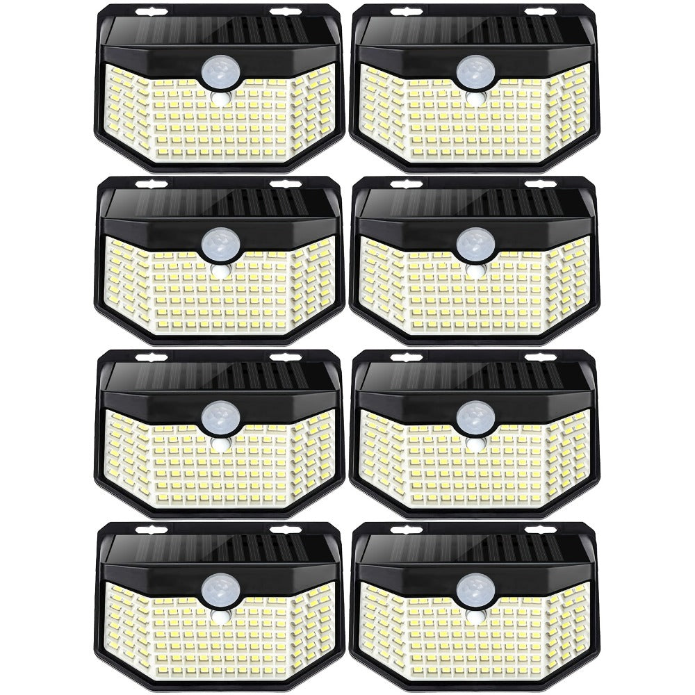 Solar Step Lights Outdoor 120 LED Motion Sensor – 270° Wide Angle IP65 Waterproof Wall Light with 3 Modes | 18-Hour Solar Powered Stair Light for Pathway, Fence, Garage & Deck | 4/6/8 Pack
