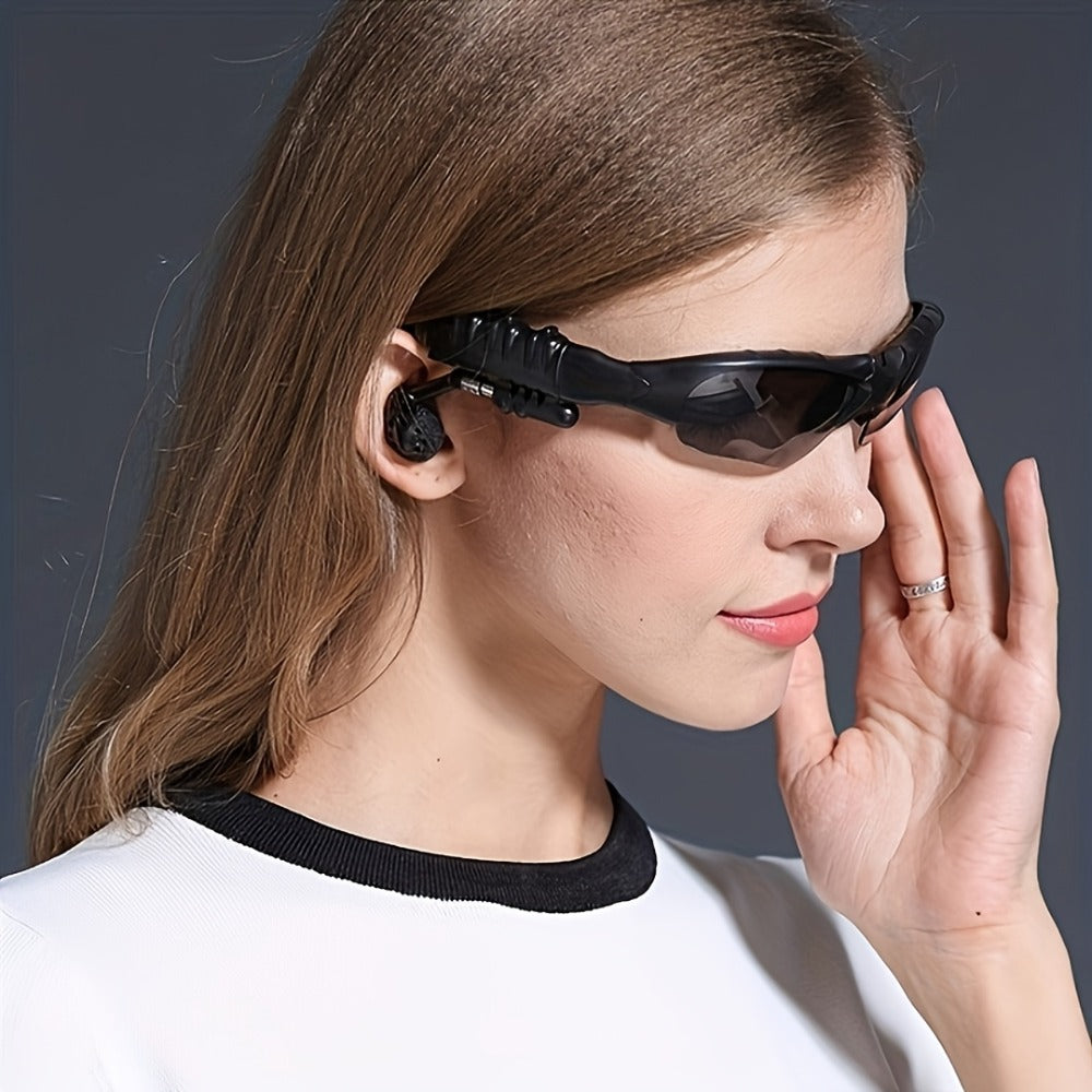 Open Ear Bluetooth Audio Glasses with Built-In Earbuds – Wireless Smart Sunglasses for Music & Hands-Free Calls, Anti-Glare Lenses, Driving Sports Outdoor, Unisex | 7 Colors