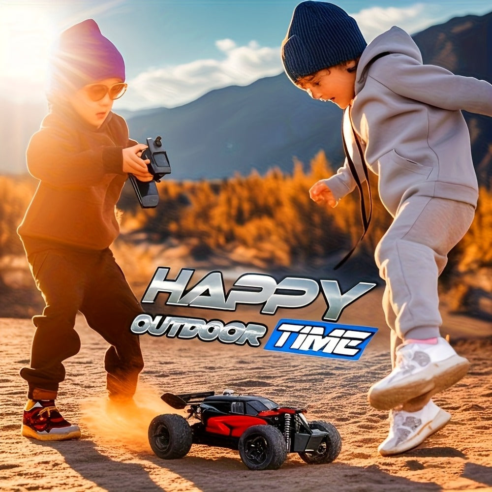 Colorful LED RC Off-Road Car with Red Buggy & Yellow Vehicle Options
