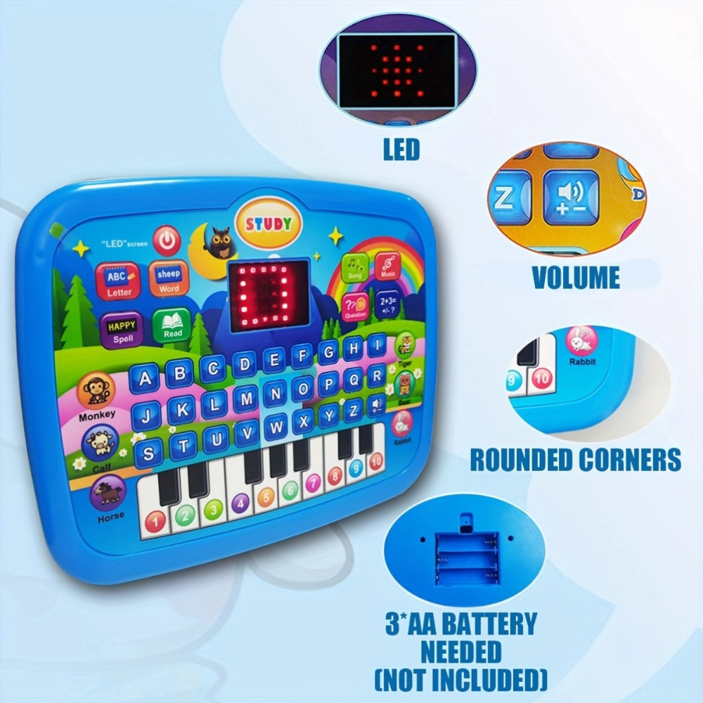 Educational Learning Machine for Kids with 2.2" Screen Alphabet Numbers Music Animals Piano Keys | Interactive Toddler Tablet Toy for Boys Girls Ages 2 3 4 5 | Best Birthday Christmas Gift