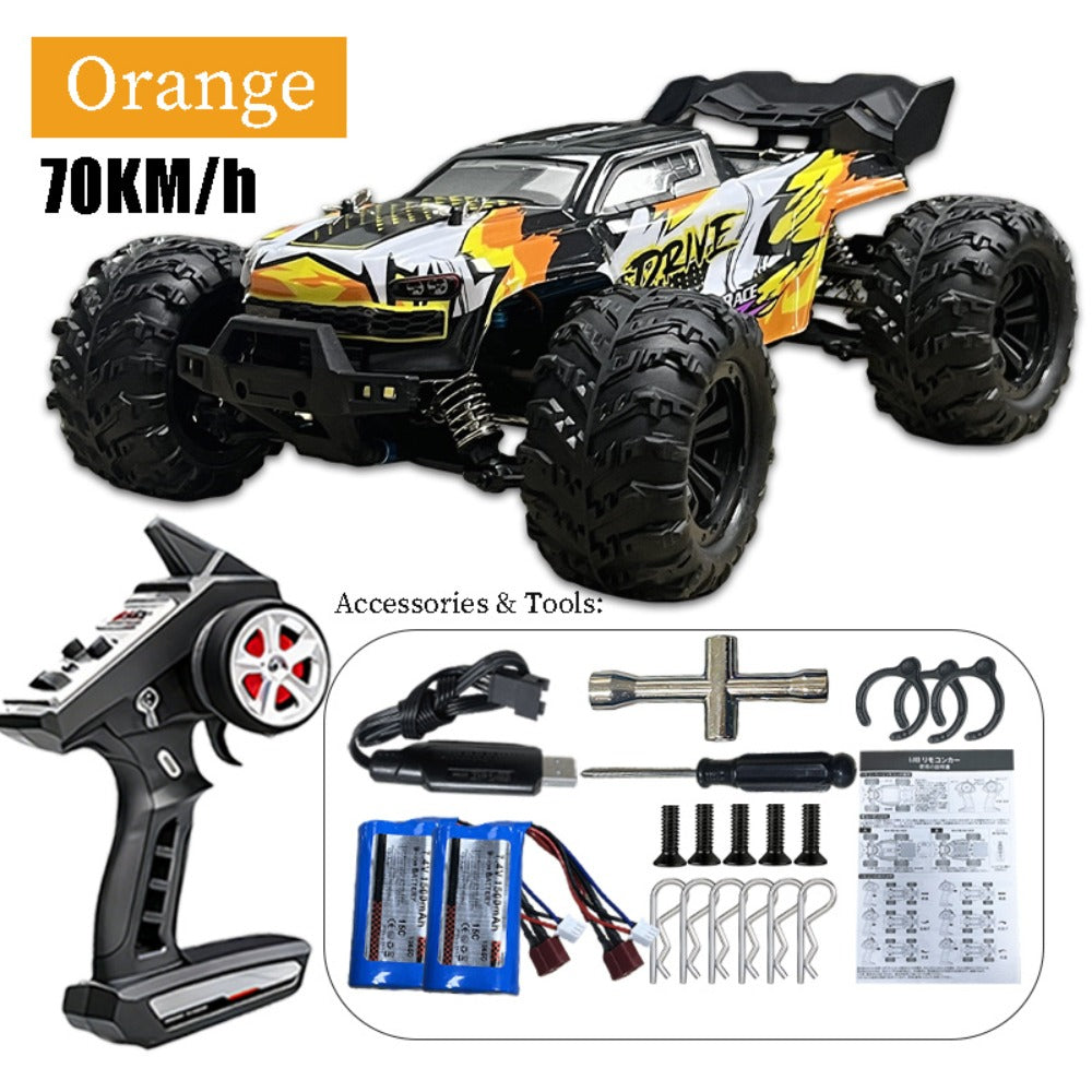 4WD RC Off-Road Car with Brushed or Brushless Dual-Battery Options