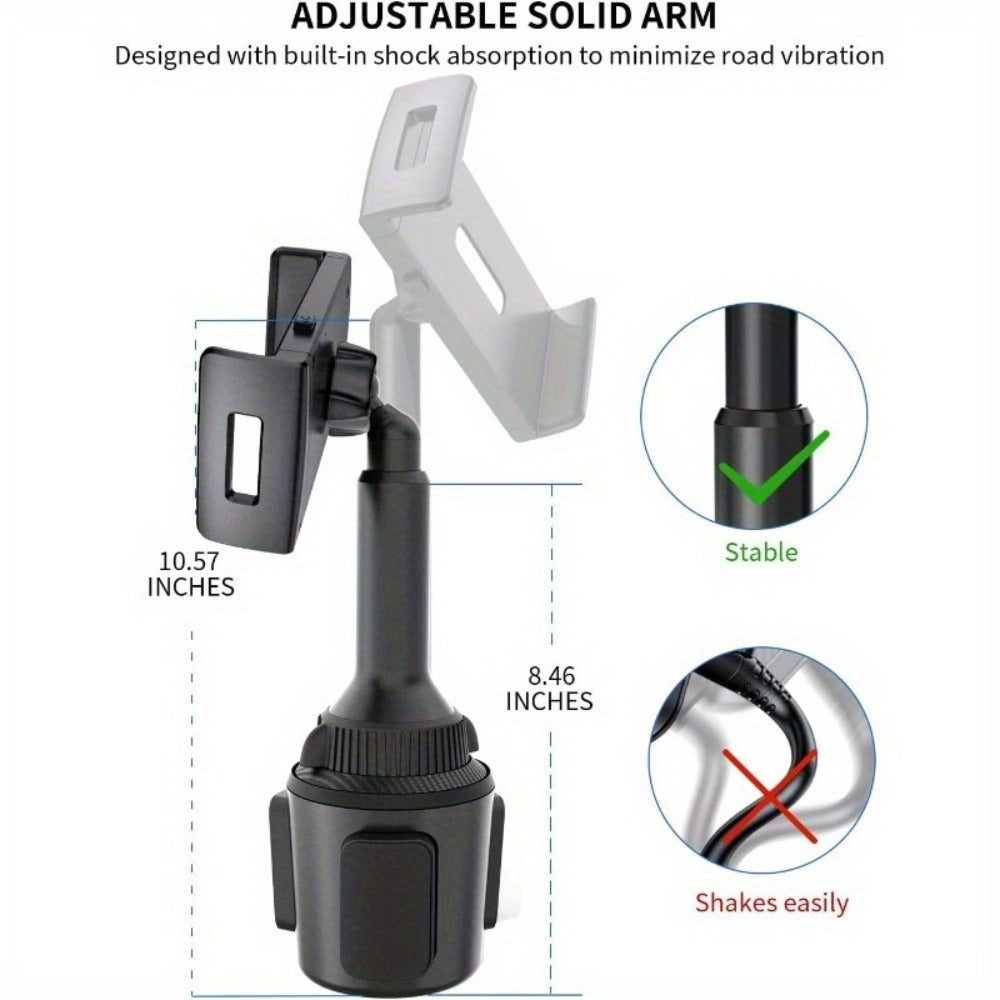 Car Headrest Tablet Holder Adjustable Clamp Mount for iPad iPhone Android Tablets 4.3-11 Inch Universal Backseat Tablet Stand 10.57 Inch Height Adjustable Arm Road Trip Travel Companion Black