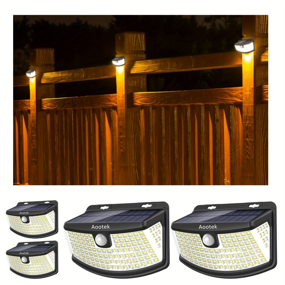 Solar Step Lights Outdoor 120 LED Motion Sensor – 270° Wide Angle IP65 Waterproof Wall Light with 3 Modes | 18-Hour Solar Powered Stair Light for Pathway, Fence, Garage & Deck | 4/6/8 Pack