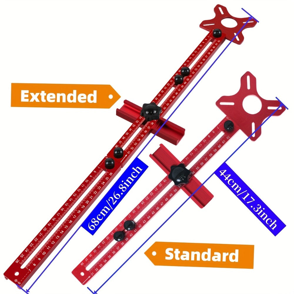 Router Circle Cutting Jig 3-in-1 Woodworking Milling Fixture Precision Circular Cut Guide with Adjustable Groove Bracket for Accurate Dimensional Wood Cutting DIY Carpentry Projects