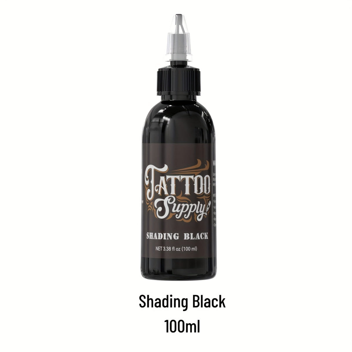 Neebol Super Black Tattoo Ink Darkest Outlining Shading Blending Fade-Resistant Professional Body Art Pigment for Artists & Beginners 100ml 250ml