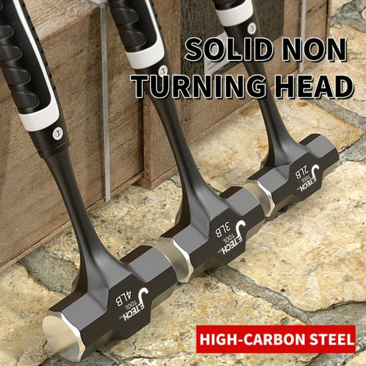Octagonal Hammer with Forged Steel Head & Non-Slip Handle, 2, 3 or 4 lb Options