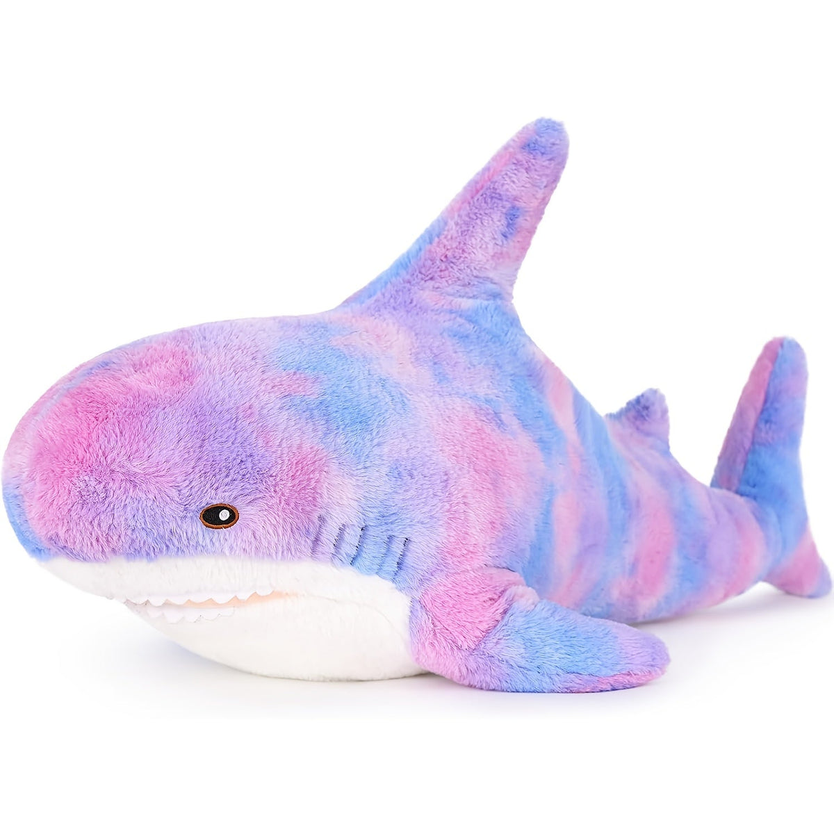 Shark Plush Throw Pillow in Mixed Colors for Ocean-Themed Decor