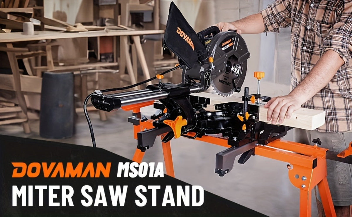 Miter Saw Stand with 78-1/8" Sliding Rail – 3-Step Quick Fold, 22LB Lightweight, 330LB Capacity, Universal Fit for DeWalt Makita Bosch & Most Miter Saw Brands