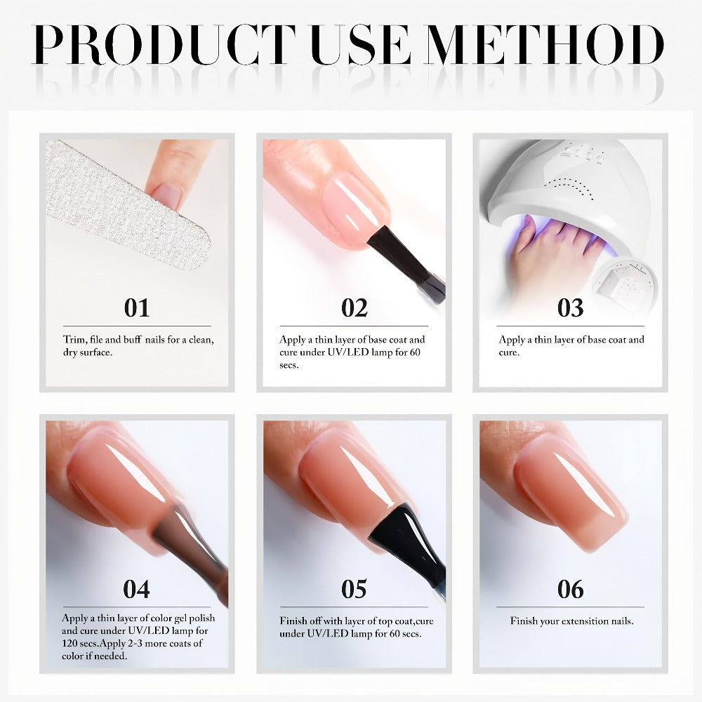 Odorless Gel Nail Polish Black & White 0.54oz MISS MISIDY Soak-Off UV LED Durable High Gloss – Self-Leveling Easy Application for Salon & Home Manicure Pedicure, Classic Minimalist Nail Art Gift for Women