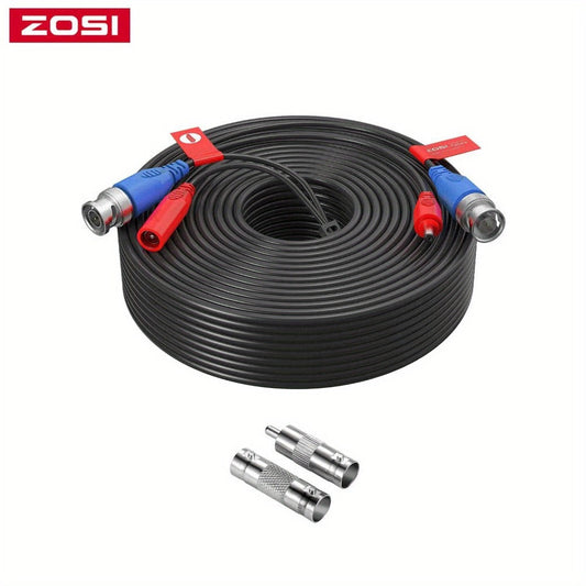 CCTV BNC Camera Cables, 4-Pack 100ft Video and DC Power Cables by ZOSI