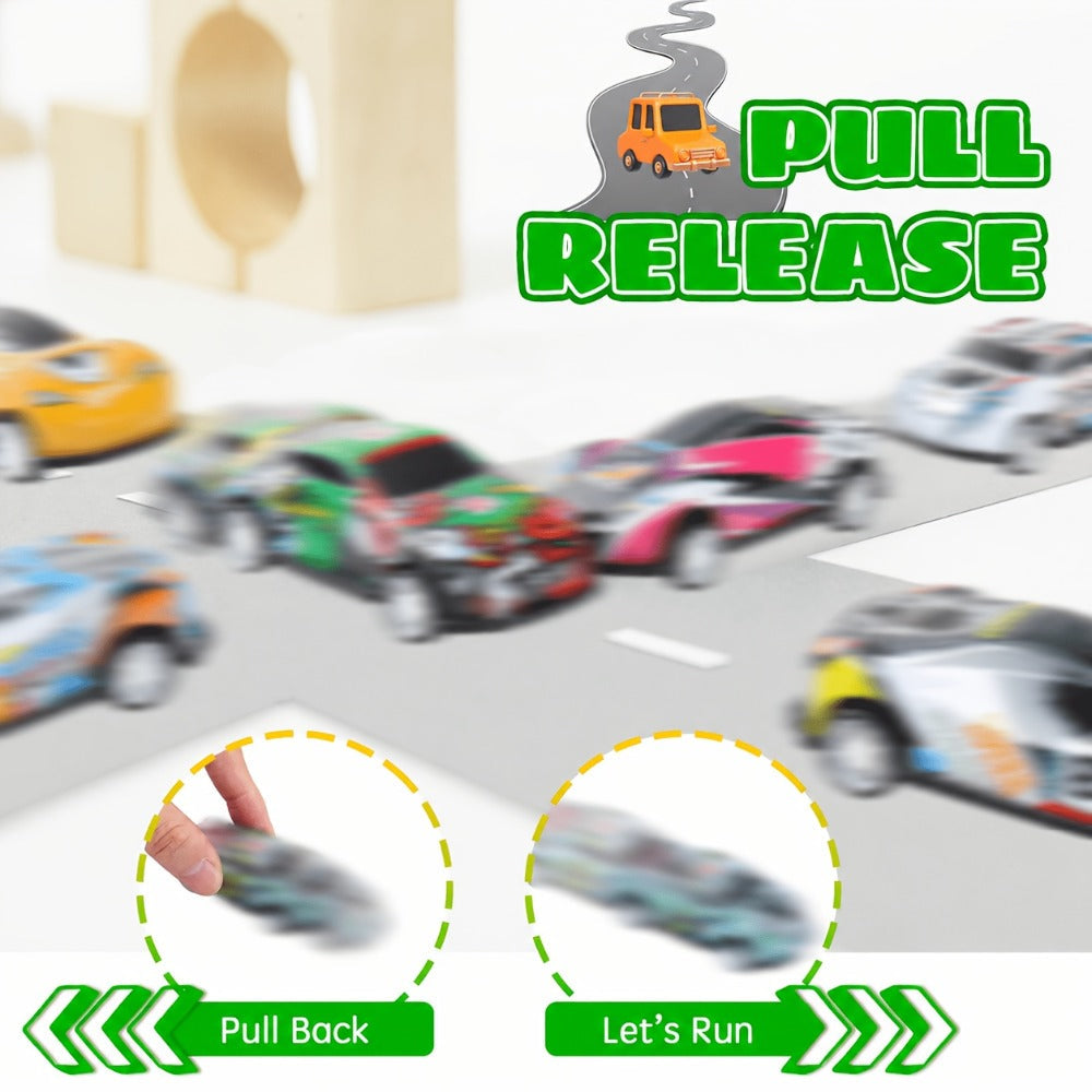 Mini Pull-Back Toy Cars, 72-Pack for Party Favors & Classroom Prizes