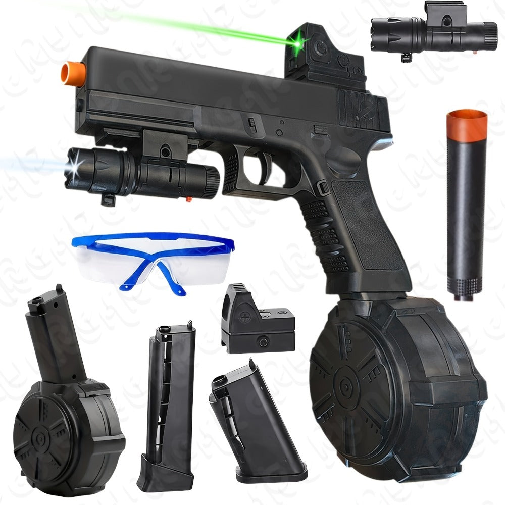 High-Power Electric Gel Blaster Auto Shooting Toy – Rechargeable, Long Battery Life, ABS Portable Build, Outdoor Indoor Team Battle Game for Ages 12+, Halloween Christmas Birthday Party Gift