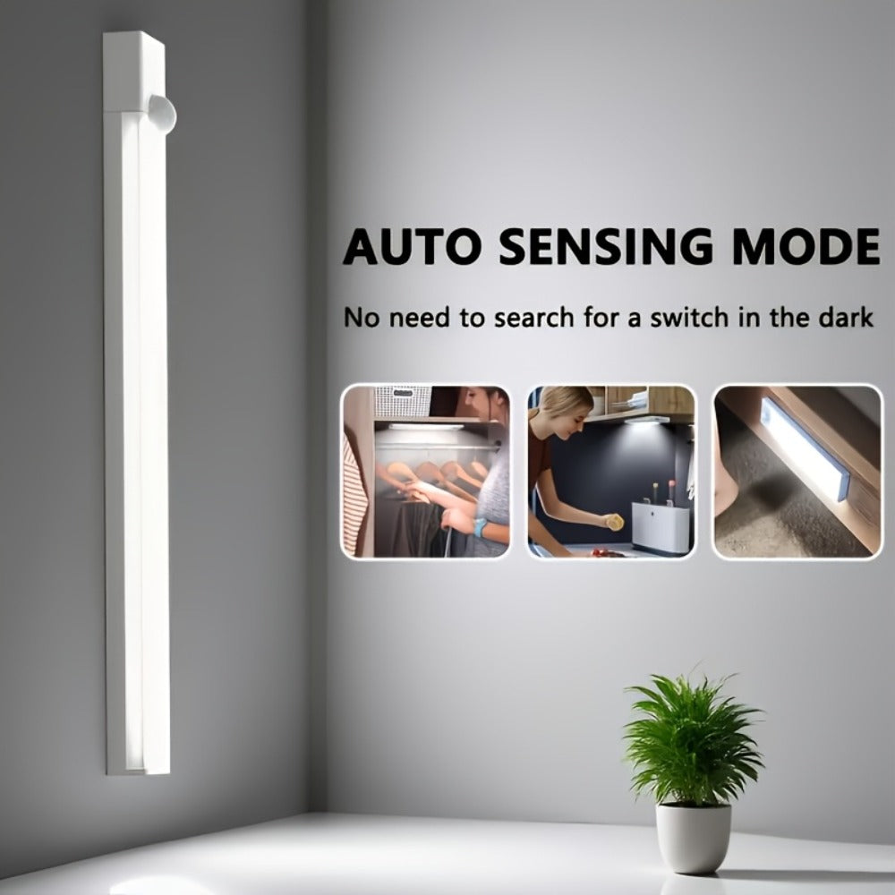 LED Motion Sensor Cabinet Lights USB Rechargeable 3 Modes – Wireless Night Light 6 9 12 Pack 3 Sizes for Bedroom Staircase Kitchen Office Piano Room Dance Studio Bedside Reading