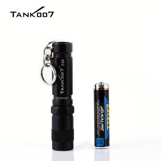 Mini Keychain LED Flashlight with Replaceable Battery, Gray, Pink or Black