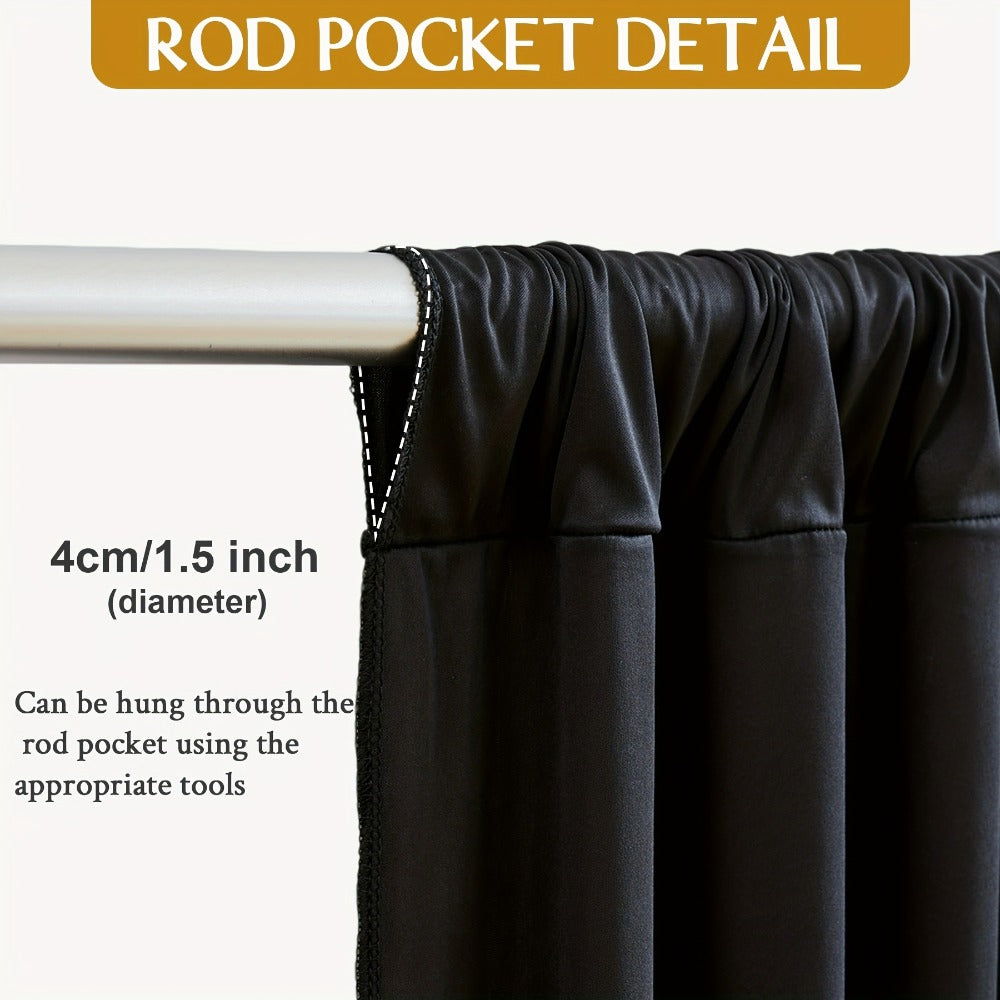 4-Pack 5x10ft Elegant Spandex Photography Backdrop | Wear-Resistant, Wrinkle-Free, Soft & Opaque Party Decoration Banners for Weddings, Birthdays, Stages, Exhibitions & Events