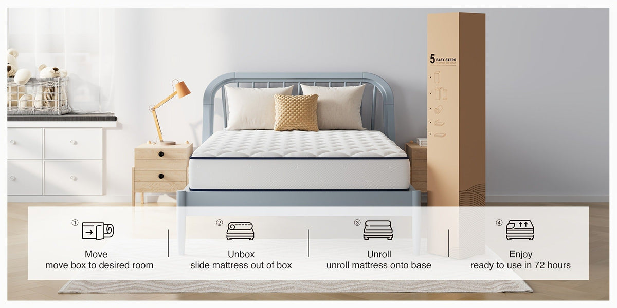 6-Inch Mattress with Memory Foam for Bedroom Comfort and Support detail image - detail view 15