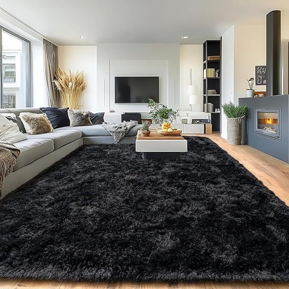Fluffy Shag Area Rug 8x10 Feet – Ultra Soft Plush Non-Slip Large Living Room Rug, Fuzzy Bedroom Carpet for Teen Dorm, Study Room & Home Decor – Multiple Colors