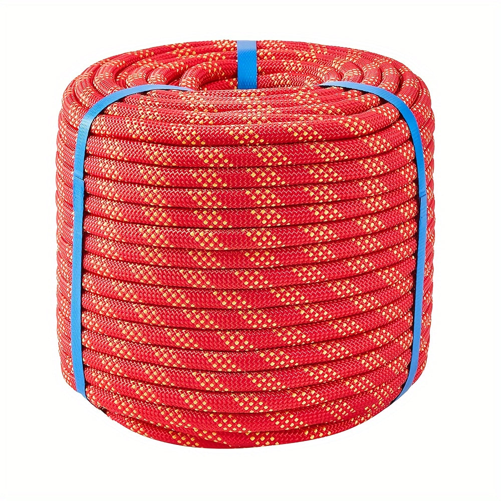 Double Braided Nylon Rope 1/2 Inch Heavy Duty Polyester – 100ft 150ft 200ft Multi-Color for Anchoring Towing Cargo Sailing Dock Lines & Outdoor Use