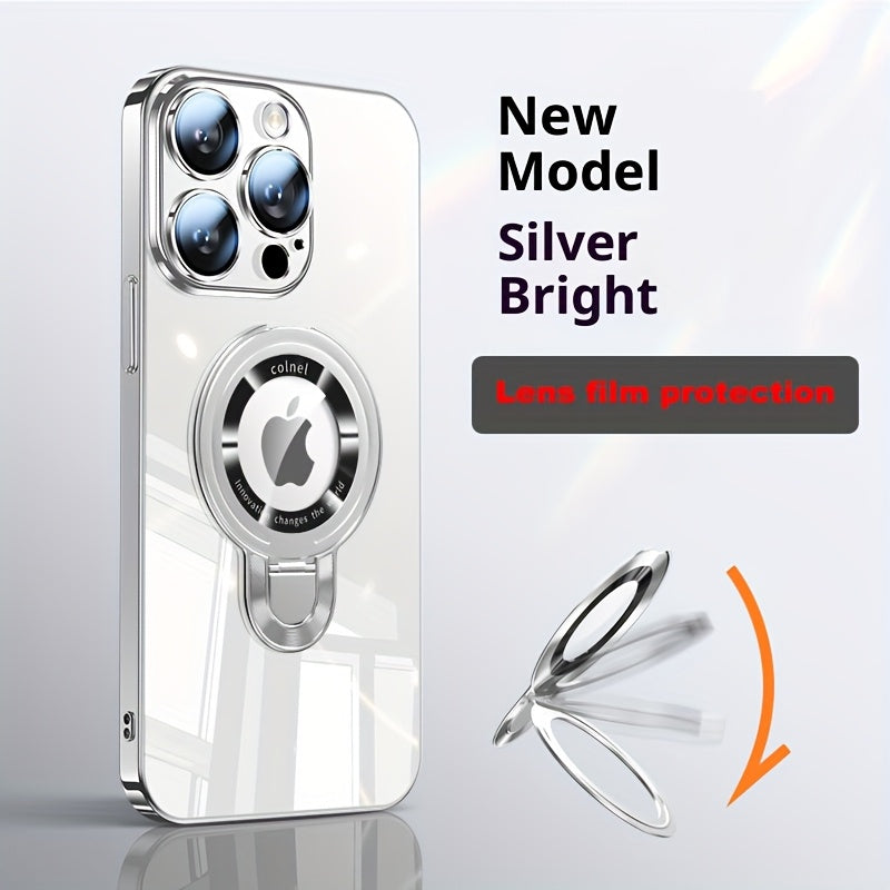 Magnetic U-Stand iPhone Case 2-Piece Set Drop Protection Streamlined Design for iPhone 17 Pro Max 17 Pro 17 Air 17 16 Pro Max 16 Pro 16 Plus 16 15 Pro Max 15 Pro 15 Plus 15 14 Pro Max 14 Pro 14 Plus 14 13 Pro Max 13 Pro 13 12 Pro Max 12 Pro 12