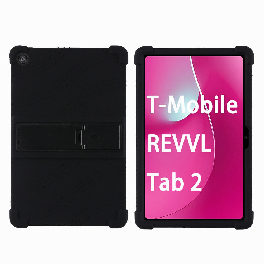 T-Mobile Revvl Tab 2 Case 10.1 Inch Shockproof Soft Silicone Protective Cover Slim Flexible TPU Shell Full Body Protection Anti-Scratch for Revvl Tab 2 Black Blue Rose Red