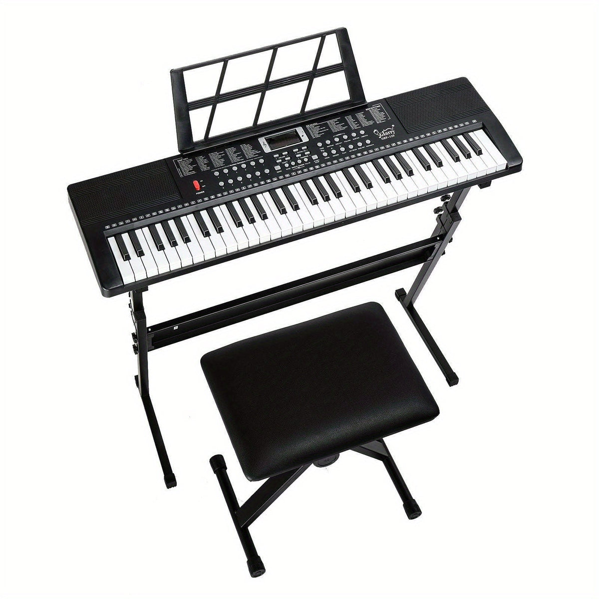 61-Key Digital Piano Starter Kit shown in the Black option