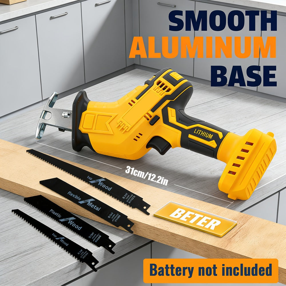 Reciprocating Saw Brushless Cordless for DeWalt 20V Battery – 0-3500 SPM Variable Speed, Tool-Free Blade Change, 4 Saw Blades Included, for Wood, Metal & PVC Cutting (Battery Not Included)