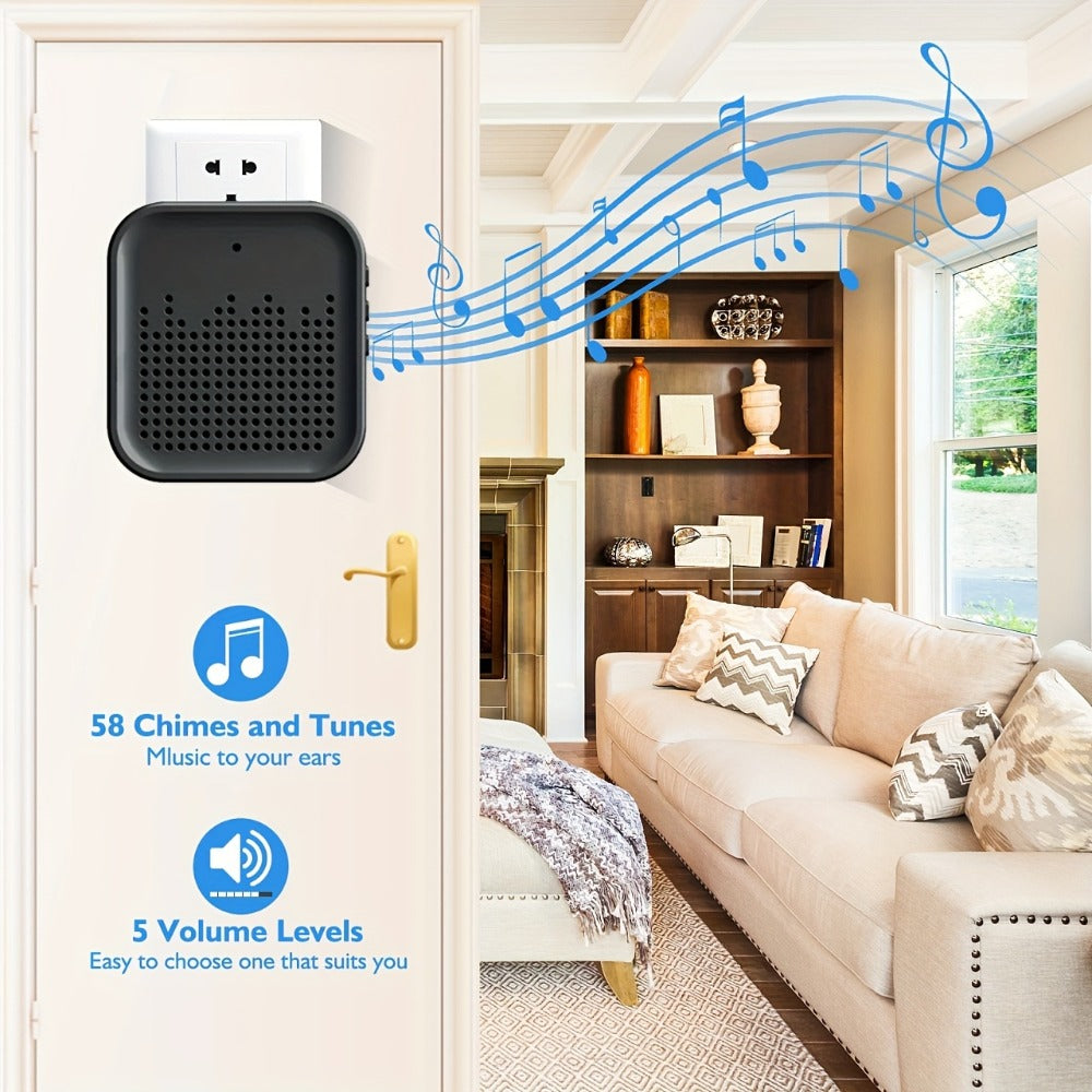 Tuya Smart WiFi Doorbell Camera with Voice Changer – HD Night Vision, Two-Way Intercom, Rechargeable Battery, SD Card Local Storage, Remote Viewing, Home Security Wireless Doorbell, Single or 2-Pack